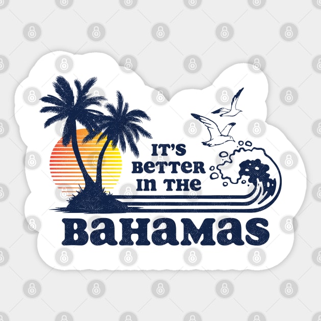 It's Better in the Bahamas Vintage 80s 70s Sticker by Tingsy